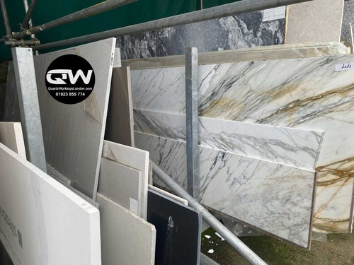 Quartz offcuts from lots - offcuts, £90.