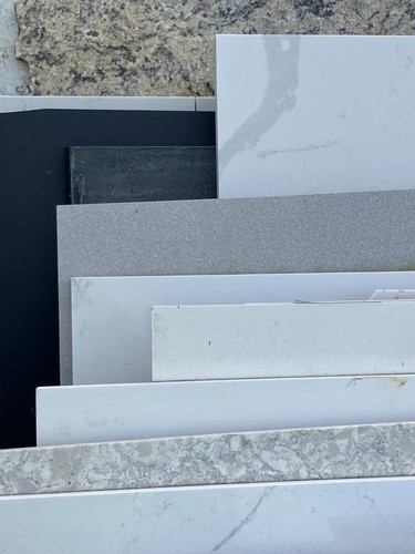 Large white quartz offcuts - white,