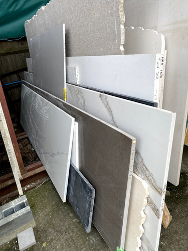 Quartz offcuts from lots - quartz,