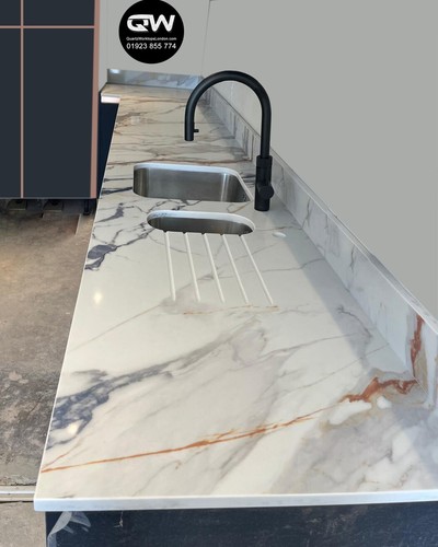 Calacatta quartz worktop we - calacatta, worktop,